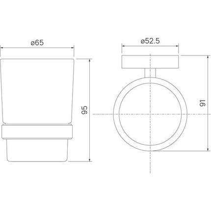 Стакан для зубных щеток Iddis Sena SENSSG1i45 - фото 4