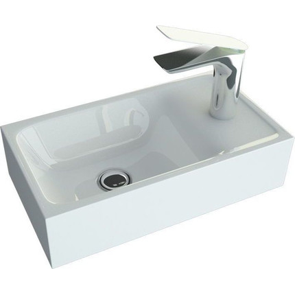 Тумба подвесная с раковиной Art&Max Family-400-1D-SO-CV 40 см, цемент - фото 4