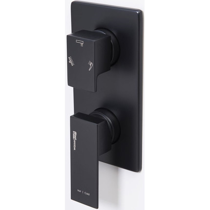 Смеситель для ванны WasserKraft Abens 2071, черный - фото 