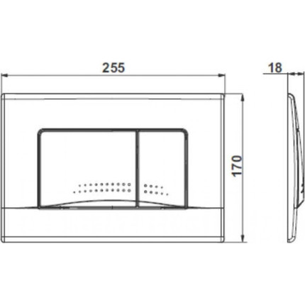 Кнопка смыва Roca Active 32B 8901130B0, белый - фото 2