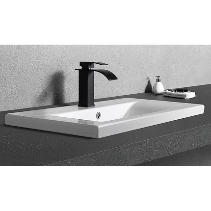 Раковина врезная на столешницу CeramaLux N 100 см 9393-100 - фото, картинка 4 Раковина врезная на столешницу CeramaLux N 100 см 9393-100 - фото 4