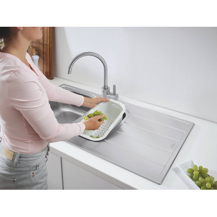 Кухонная мойка Grohe K200 60-S 96.5/50 1.5 31552SD1 0,6 мм, нержавеющая сталь - фото 2