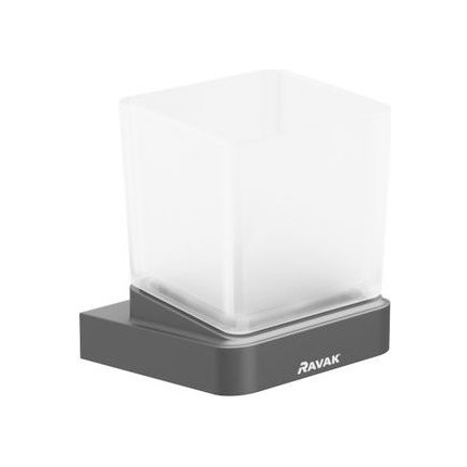 Стакан для зубных щеток Ravak 10° X07P557, цвет чёрный - фото 