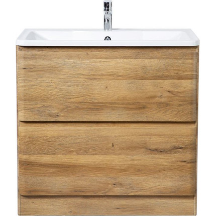 Тумба напольная с раковиной BelBagno ALBANO-1000-2C-PIA-RR 100 см, Rovere Rustico, Цвет фасада: Rovere Rustico - фото 