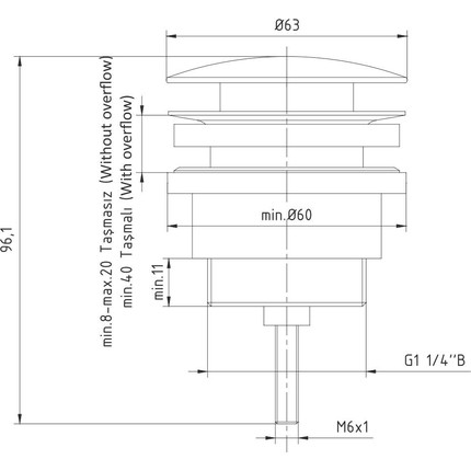 Донный клапан E.C.A. 402129031EX - фото 2