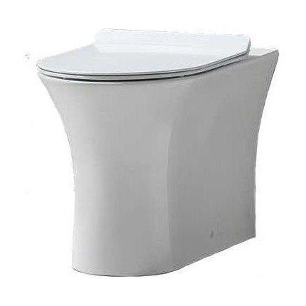 Унитаз приставной безободковый BelBagno Ancona BB1224CBR-P - фото 