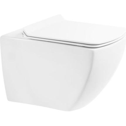 Унитаз подвесной безободковый BelBagno Carina BB514CHR - фото 