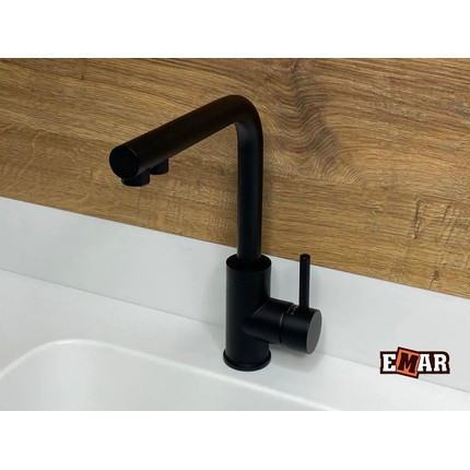 Смеситель для кухни Emar ЕСВ 7015, чёрный, Цвет производителя: чёрный - фото 3