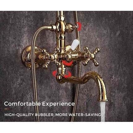 Душевая стойка Gappo G2489-6, золото - фото 4