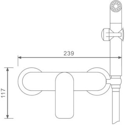 Набор для гигиенического душа Gappo Noar G2048-8, белый/хром - фото 9