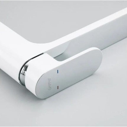 Смеситель для раковины Gappo G1083-8, белый/хром - фото 4