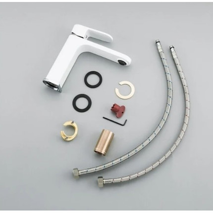 Смеситель для раковины Gappo G1083-8, белый/хром - фото 6