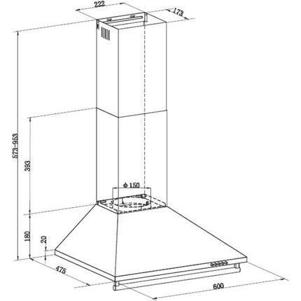 Вытяжка Maunfeld Retro 60A Beige - фото 15