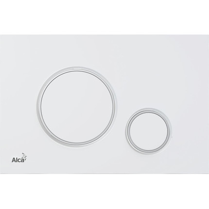 Кнопка смыва Alcaplast Thin M776, белый/хром глянец - фото 
