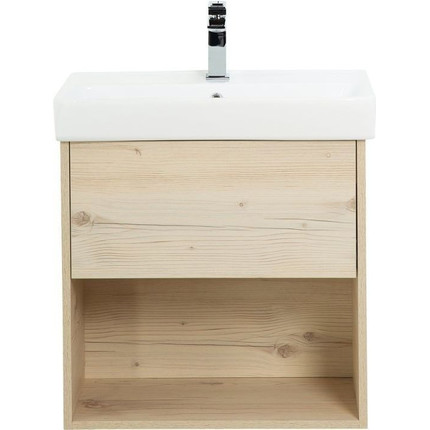 Тумба подвесная с раковиной BelBagno NEON-600-1C-SO-PB 60 см, Pino Bianco - фото 