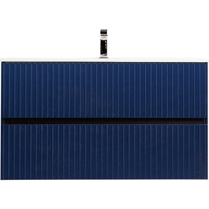 Тумба подвесная с раковиной Art&Max AM-TORINO-1000-2C-SO-SA-P 100 см, сапфир, Цвет фасада: синий - фото 