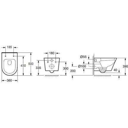 Инсталляция BelBagno BB002-80 с подвесным безободковым унитазом BelBagno Tre BB8001CHR/SC - фото 12