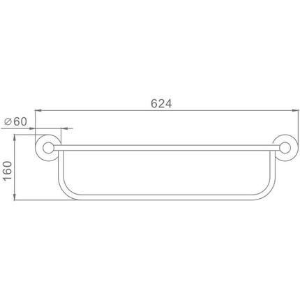 Полка для полотенец Haiba HB8324 - фото 2