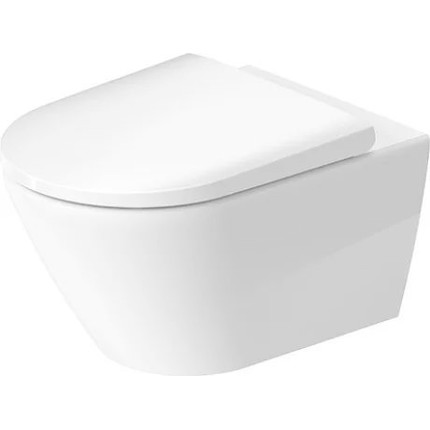 Унитаз подвесной Duravit D-Neo Rimless 45770900A1 с крышкой микролифт - фото 