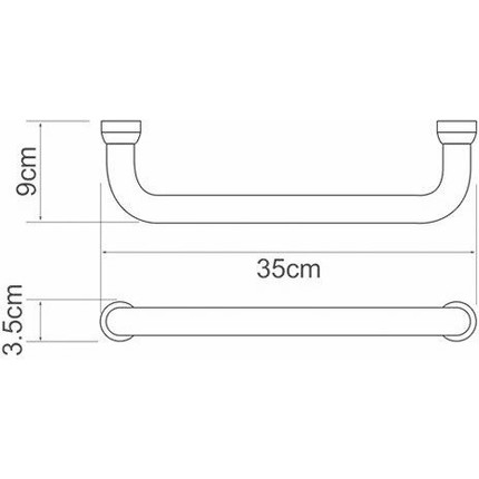 Поручень для ванны WasserKraft K-1066WHITE, цвет белый матовый - фото 2