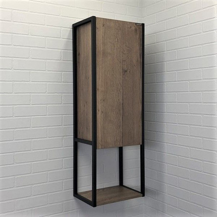 Пенал подвесной Comforty Лиссабон 40 см, дуб тёмный - фото 