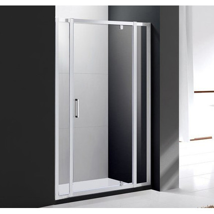 Душевая дверь Cezares 130 см MOLVENO-BA-12-90+40-C-Cr-IV, хром/прозрачное - фото 