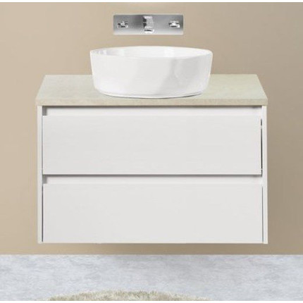 Тумба подвесная со столешницей BelBagno Kraft 90 см KRAFT-900-2C-SO-BO+KEP-90-MCO-W0 - фото 
