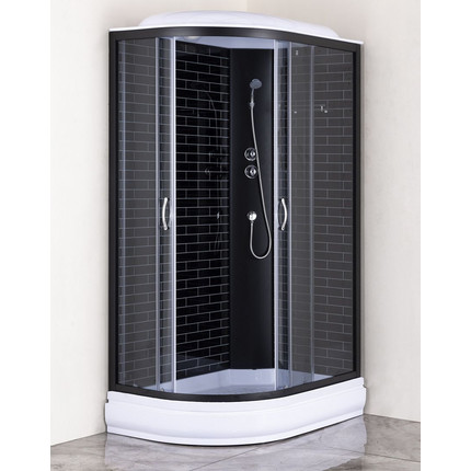 Душевая кабина Loranto 120х80 см CS-66120-20R GB 120, черный/серое - фото 2