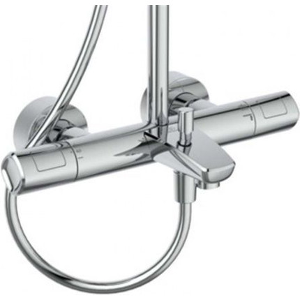 Душевая стойка с термостатом Ideal Standard Ceratherm T100 A7591AA - фото, картинка 2 Душевая стойка с термостатом Ideal Standard Ceratherm T100 A7591AA - фото 2