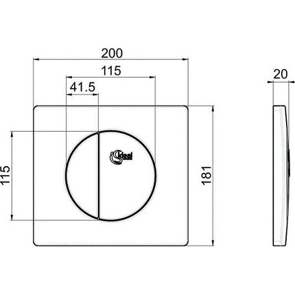 Кнопка смыва Ideal Standard W3091AA - фото 2