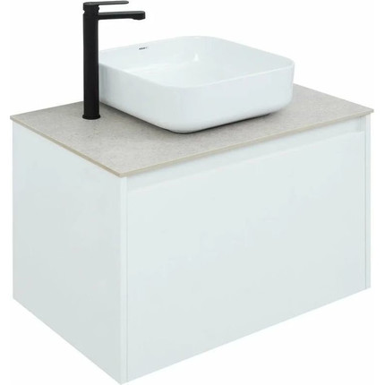 Тумба подвесная со столешницей Aquanet Nova Lite 75 см 242275 (1 ящик) белый, Цвет фасада: белый - фото 8