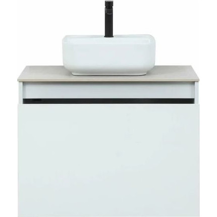 Тумба подвесная со столешницей Aquanet Nova Lite 75 см 242275 (1 ящик) белый, Цвет фасада: белый - фото 9