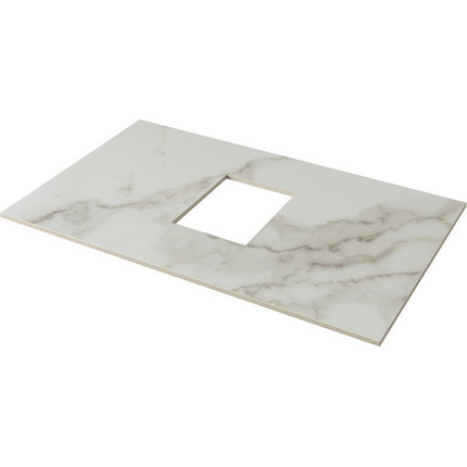 Тумба подвесная со столешницей Aquanet Nova Lite 75 см 242275 (1 ящик) белый, Цвет фасада: белый - фото 4