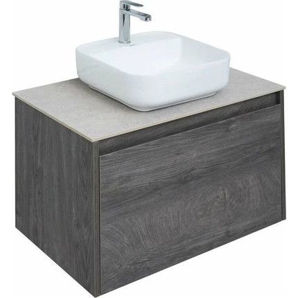 Тумба подвесная со столешницей Aquanet Nova Lite 75 см 242274 (1 ящик) дуб рошелье, Цвет фасада: дуб рошелье - фото 