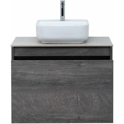 Тумба подвесная со столешницей Aquanet Nova Lite 75 см 242274 (1 ящик) дуб рошелье, Цвет фасада: дуб рошелье - фото 7