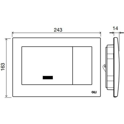 Кнопка смыва Oli Electra III (сенсорная) 079206, хром глянцевый - фото 4