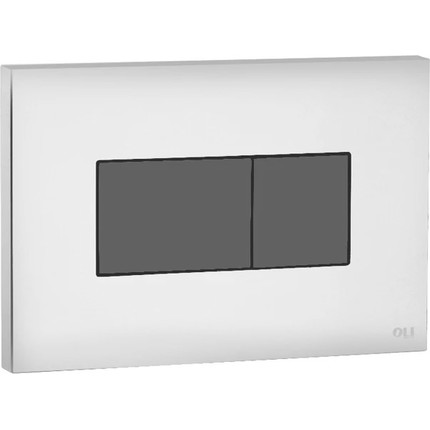 Кнопка смыва Oli Karisma (пневматическая) 641019, хром глянцевый/черный матовый - фото 