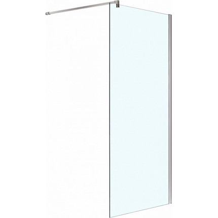 Душевая перегородка Azario Chicago Walk-in 90 см AZ-NAR6310 900 (стекло 8 мм) с кронштейном в комплекте, хром/прозрачное - фото 
