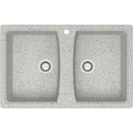 Кухонная мойка Azario Elmas CS00078335, светло-серый, Цвет производителя: светло-серый - фото 