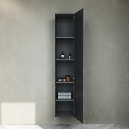 Пенал подвесной Am.Pm Gem 30 см R M90CHR0306BM, черный матовый - фото, картинка 3 Пенал подвесной Am.Pm Gem 30 см R M90CHR0306BM, черный матовый - фото 3