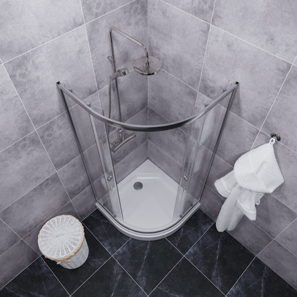 Душевое ограждение Triton Альфа 100x100 см, хром/прозрачное - фото 7