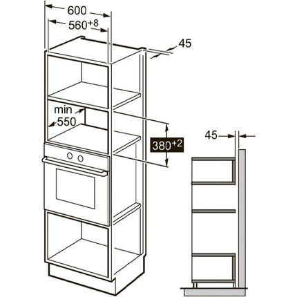 Встраиваемая микроволновая печь Kuppersberg HMW 650 BL - фото 8