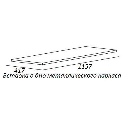 Консоль подвесная с раковиной Cezares CADRO-120/46/58-2C-SO-MET-ST 120 см, Nero - фото 7