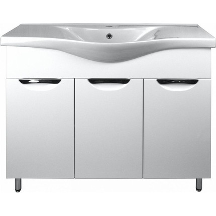 Тумба напольная с раковиной Стиль 100 см (раковина Basic) - фото 