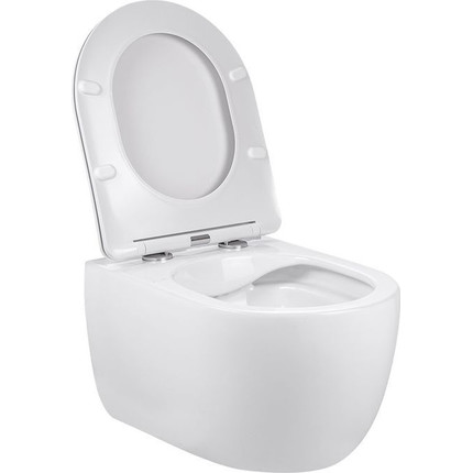 Унитаз подвесной безободковый Vincea Evo VT1-34S с крышкой микролифт - фото 5