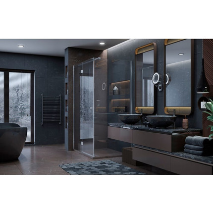 Душевое ограждение Ambassador Diamond 120x80 см 12011107L L, хром/прозрачное - фото 2