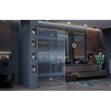 Душевое ограждение Ambassador Diamond 120x80 см 12011107L L, хром/прозрачное - фото 4