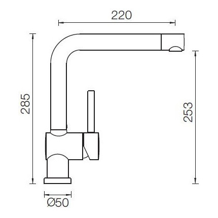 Смеситель для кухни Schock PIEGA 710102, хром - фото 2
