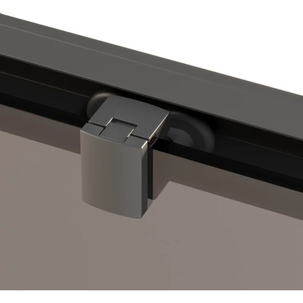 Душевое ограждение Ambassador Forsa 110x80 см 17022217ABB-80ABB, чёрный/тонированное - фото 5