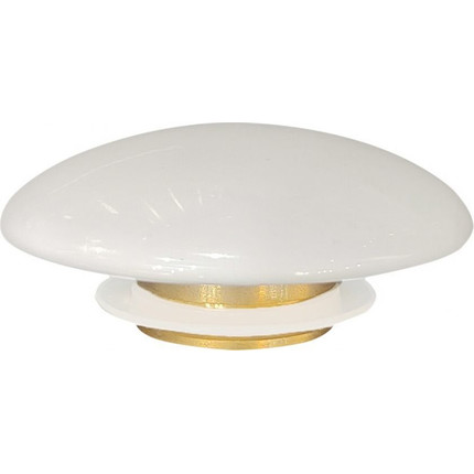 Декоративная крышка на слив для раковины Abber AC0014, белый - фото 2